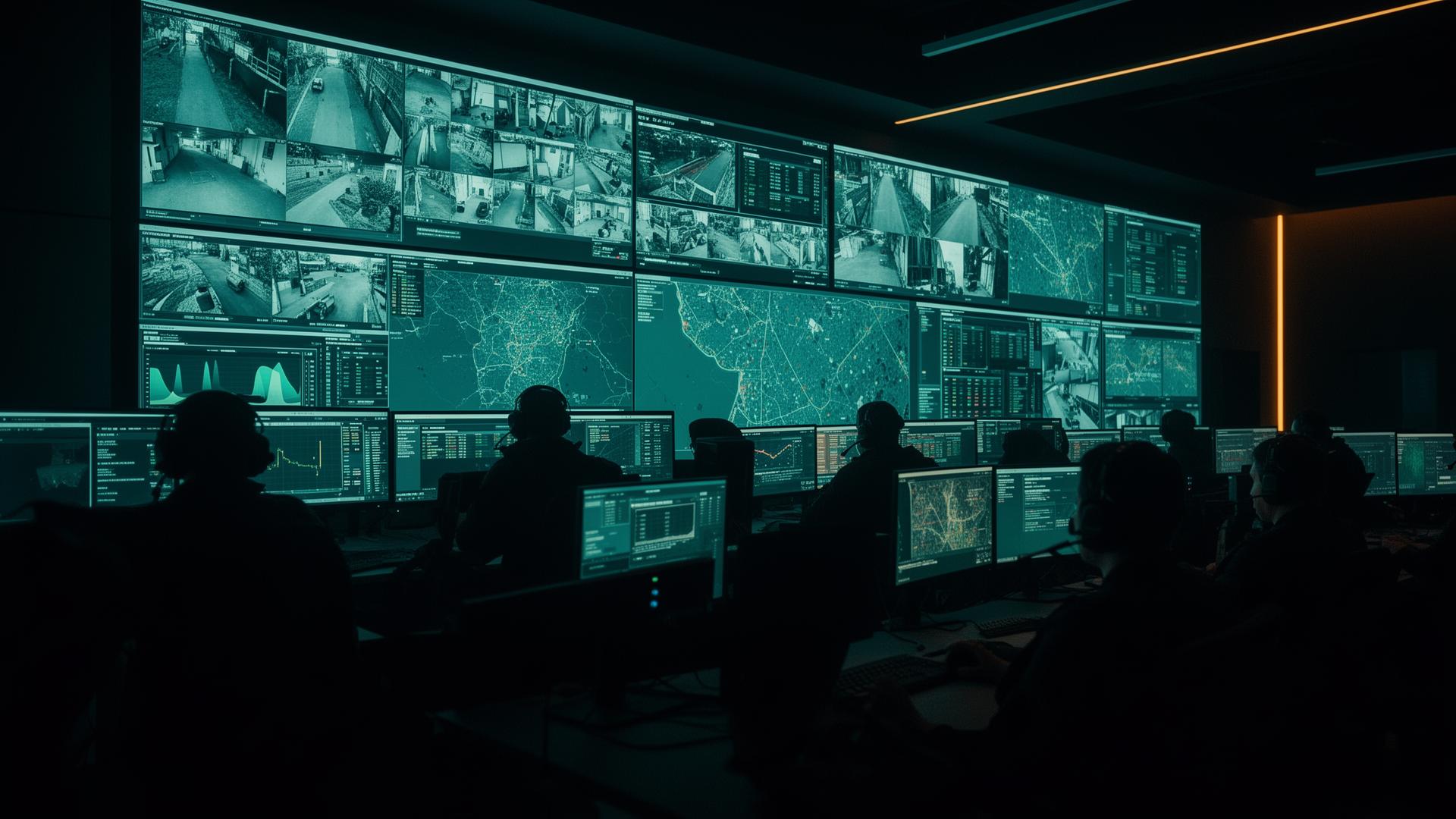 NetstaIT AI Command Centre operators monitoring CCTV feeds